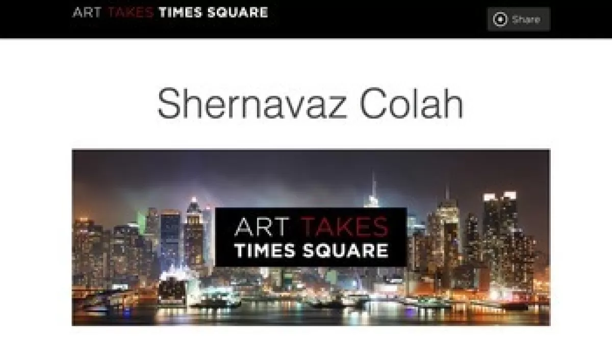Art takes Times Square